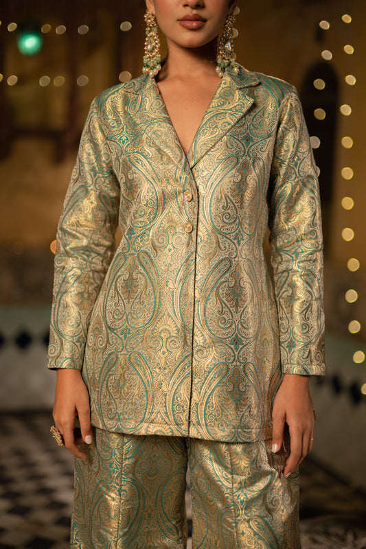 Emerald Regal Brocade Set
