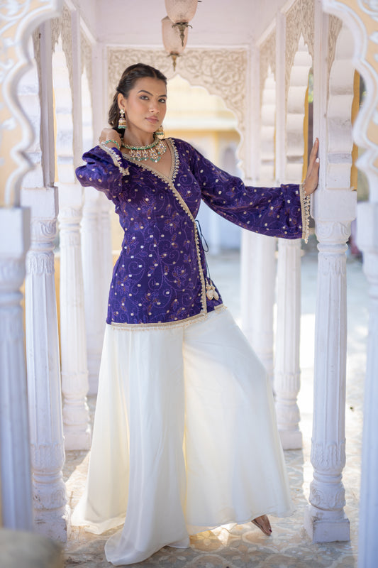 Royal Bandhani Flare Set