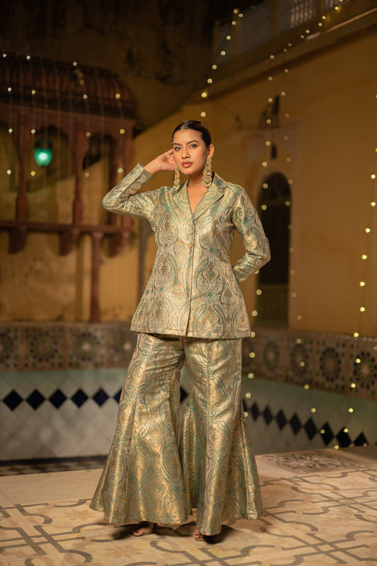 Emerald Regal Brocade Set