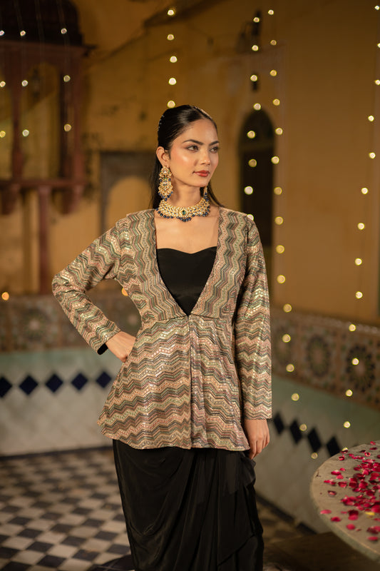 Cocktail Black Statement Set